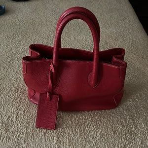 XXi Secolo by Suarez genuine red bag real leather